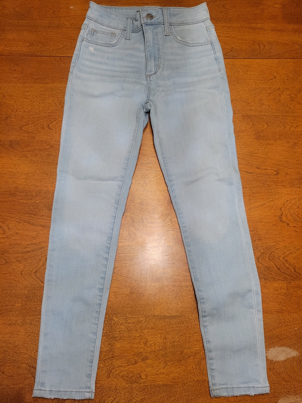 Joe's Jeans High Rise Skinny Crop | Light Baby Blue Wash | 23 Petite